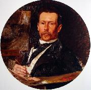 Henrique Bernardelli Portrait of the painter Pedro Weingartner oil